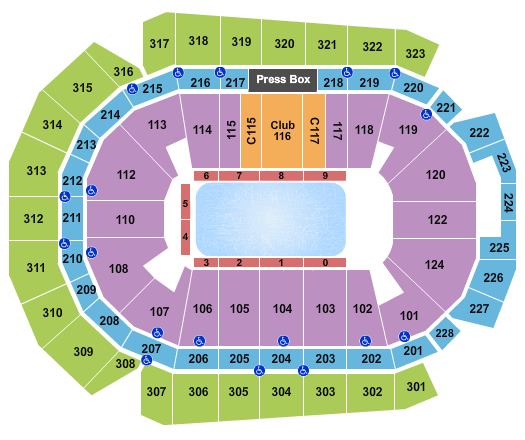 Casey's Center Disney On Ice Seating Chart